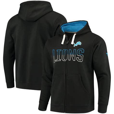 men's detroit lions zip up hoodie|More.